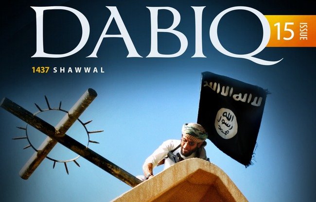 Qabê hejmara dawî ya kovara propagendeya DAIŞ a bi zimanê Inglîzî ya bi navê "Dabiq".