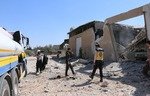 غارة روسية تستهدف الخوذ البيضاء بإدلب
