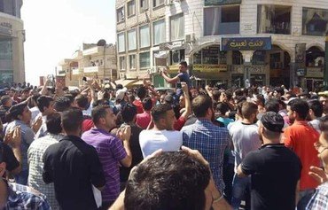 Sweida residents protest against Syrian regime