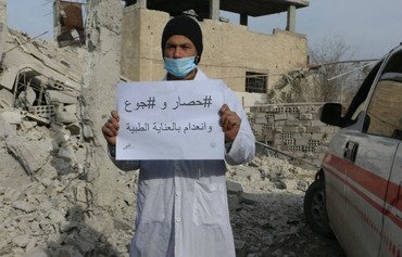 توقف معظم المرافق الطبية في الغوطة الشرقية عن العمل نتيجة للقصف