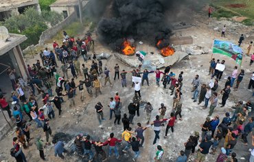 حمله هواپیمای بدون سرنشین در سوریه ۲ رهبر افراط گرا را کشت