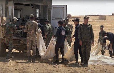 تحویل بقایای سربازان کشته شده بوسیله داعش به رژیم سوریه توسط نیروهای دموکراتیک سوریه